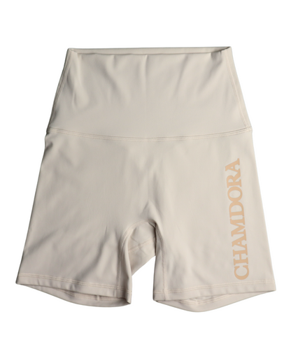 Chamdora Bike Shorts – high-waist, ultra-soft, and breathable activewear shorts designed for yoga, gym workouts, and everyday wear. Made from a premium spandex-nylon blend with 4-way stretch for maximum comfort and flexibility.