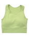 Tessa Ribbed Bra – ultra-stretch, seamless ribbed sports bra with light compression, breathable fabric, and a sculpted fit. Perfect for yoga, gym workouts, and athleisure styling.