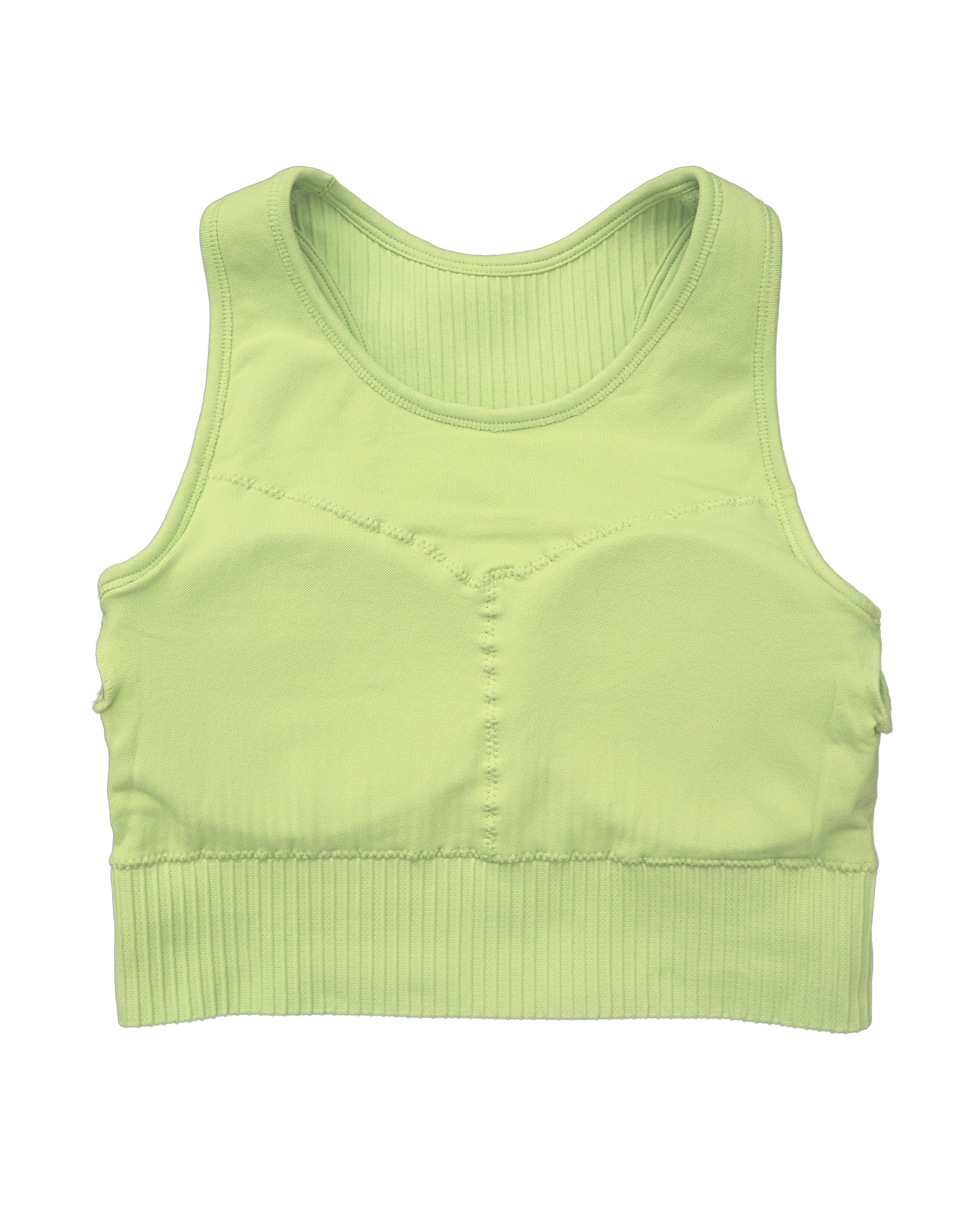 Tessa Ribbed Bra – ultra-stretch, seamless ribbed sports bra with light compression, breathable fabric, and a sculpted fit. Perfect for yoga, gym workouts, and athleisure styling.